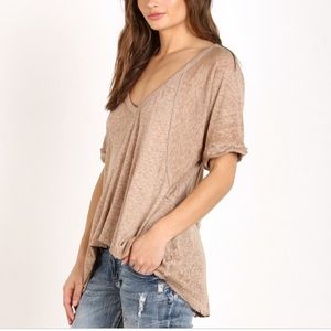 FP We the Free Free Fallin Burnout Tee Grey XS